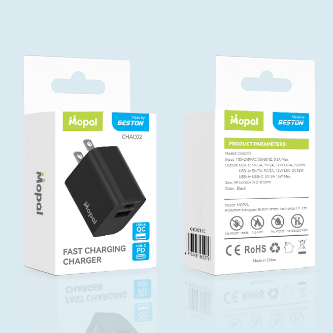 Củ sạc Mopal CHAC02 , đầu ra type-C và USB A, chuẩn sạc PD 20W - Ảnh 5