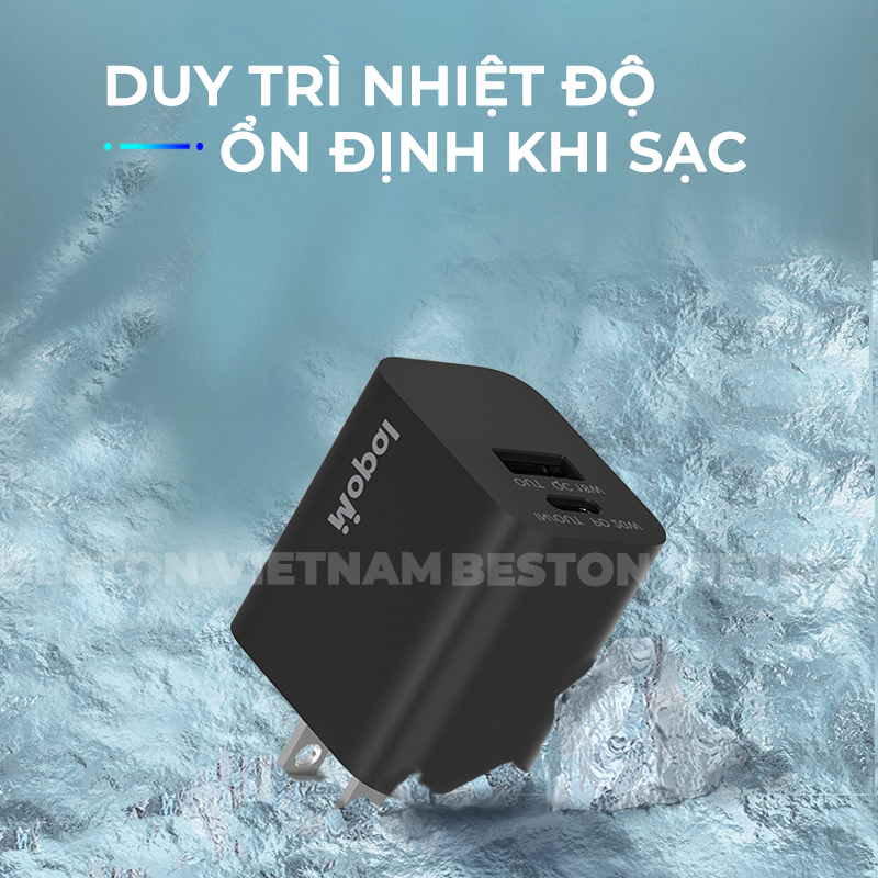 Củ sạc Mopal CHAC02 , đầu ra type-C và USB A, chuẩn sạc PD 20W - Ảnh 3