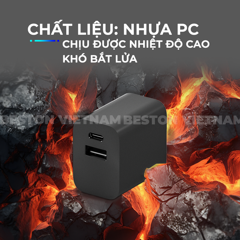 Củ sạc Mopal CHAC02 , đầu ra type-C và USB A, chuẩn sạc PD 20W - Ảnh 4