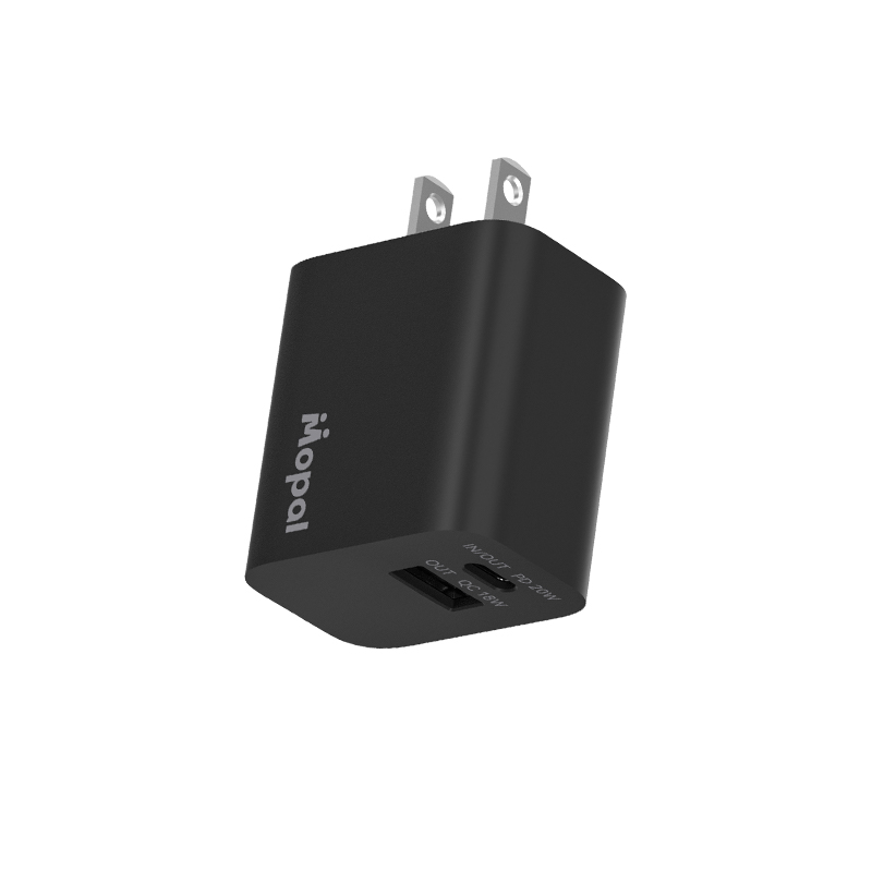Củ sạc Mopal CHAC02 , đầu ra type-C và USB A, chuẩn sạc PD 20W