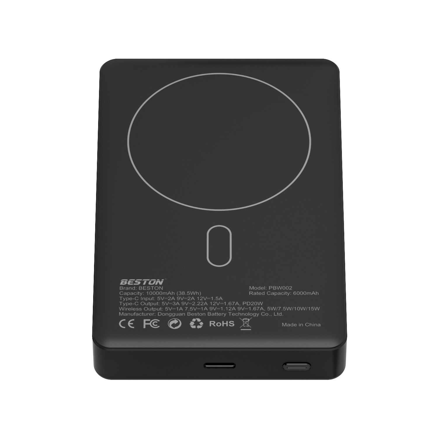 Sạc dự phòng Beston dung lượng 10000mAh, hỗ trợ sạc magsafe - PBW002 - Ảnh 2